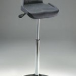 STANDING TASK CHAIR | Standard High profile task chair with foot ring (not shown). Adjustable height.